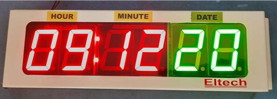 Non-FLP clock model Hours Minutes Date